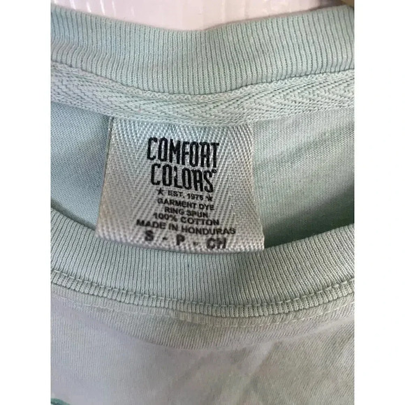 Comfort Colors Ring Spun Flora-Bama Men's Blue Short Sleeve Crew neck Tee Size S - Picture 2 of 4